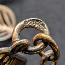 Load image into Gallery viewer, Art Deco designer necklace chain 835 silver gold-plated silversmith work S