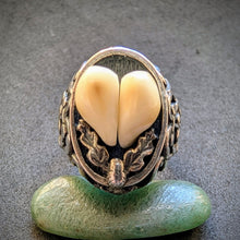 Load image into Gallery viewer, Tracht Ring 835 Silber Grandl alt antik c. 1900 RG 58 S