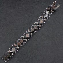 Lade das Bild in den Galerie-Viewer, Armband 925 Silber Adolf Regelmann Stuttgart Bernstein braun Midcentury 1950s S