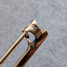 Lade das Bild in den Galerie-Viewer, Antike Brosche Gold 585 14k Silber Diamant Diamantrosen Perle Herz alt c. 1900 S