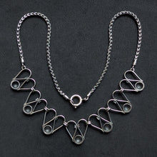 Lade das Bild in den Galerie-Viewer, Vintage Designer Collier 835 Silber Gustav Hauber Midcentury alt c. 1950 S