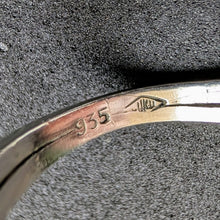 Load image into Gallery viewer, Art Deco ring 935 silver amethyst old antique c. 1920 RG 54/55 S