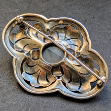 Lade das Bild in den Galerie-Viewer, Art Deco Brosche TF Theodor Fahrner Hämatit Markasit 925 Silber alt c. 1930s S