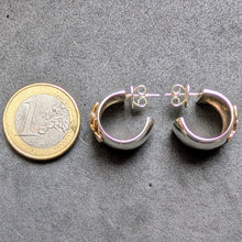 Lade das Bild in den Galerie-Viewer, Moderne Designer Ohrringe Sterling Silber 925 14k 585 Gold Elemente S