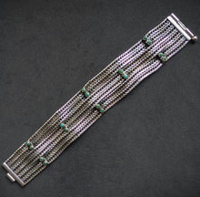 Lade das Bild in den Galerie-Viewer, Vintage Gustav Hauber Midcentury Armband 835 Silber Türkis alt c. 1950 S