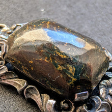 Lade das Bild in den Galerie-Viewer, Jugendstil Anhänger 835 Silber Speckstein alt antik c. 1920 S