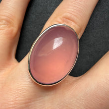 Load image into Gallery viewer, Jugendstil Art Deco Ring 935 Silber Rosenquarz rosa alt antik c. 1920 RG 56
