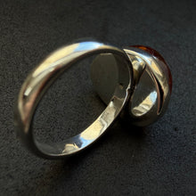Load image into Gallery viewer, Vintage Ring Bernstein Sterling Silber 925 RG 57/58
