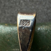 Load image into Gallery viewer, Art Deco Anhänger 830 Silber Spinell blau Handarbeit alt antik c. 1920
