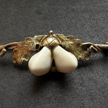 Load image into Gallery viewer, Tracht Designer Brosche 835 Silber vergoldet Grandl Eichel Handarbeit alt antik c. 1920
