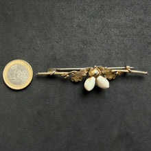 Load image into Gallery viewer, Tracht Designer Brosche 835 Silber vergoldet Grandl Eichel Handarbeit alt antik c. 1920
