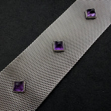 Load image into Gallery viewer, Vintage Gustav Hauber Midcentury Armband 835 Silber Amethyst Handarbeit alt c. 1950
