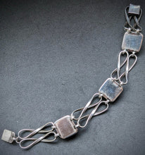 Load image into Gallery viewer, Old designer bracelet 835 silver rose quartz
