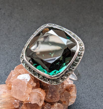 Lade das Bild in den Galerie-Viewer, Art Deco Jugendstil Ring Silber 925 Designer Turmalin
