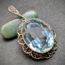 Lade das Bild in den Galerie-Viewer, Jugendstil Anhänger 835 Silber alt antik c. 1920 S
