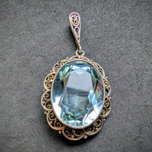 Lade das Bild in den Galerie-Viewer, Jugendstil Anhänger 835 Silber alt antik c. 1920 S
