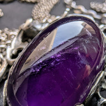 Load image into Gallery viewer, Vintage Tracht Designer Necklace Amethyst 835 Silver BAS old S
