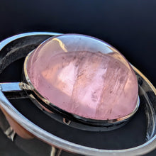 Lade das Bild in den Galerie-Viewer, Modernismus Designer Collier Kette N.E. From Denmark 925 Silber Rosenquarz S
