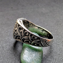 Lade das Bild in den Galerie-Viewer, Jugendstil Monogramm Ring 800 Silber EK KE alt c. 1920 RG 63 S
