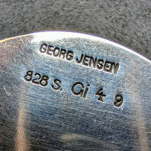 Lade das Bild in den Galerie-Viewer, Georg Jensen Jugendstil Brosche 49 Bernstein Chrysopras 928 Silber 1909 - 1914 S
