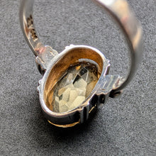 Load image into Gallery viewer, Art Deco designer ring 800 silver citrine old antique c. 1920 RG 52 p
