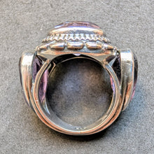 Load image into Gallery viewer, Art Nouveau Art Deco Ring 900 Silver Amethyst Design old antique c. 1920 RG 49 S
