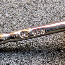 Lade das Bild in den Galerie-Viewer, Ohrstecker 950 Platin Diamant Old Mine Cut c. 0,60 Carat Ohrring einzeln S
