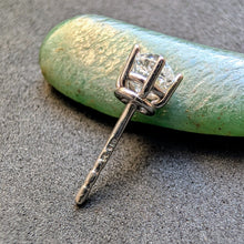 Lade das Bild in den Galerie-Viewer, Ohrstecker 950 Platin Diamant Old Mine Cut c. 0,60 Carat Ohrring einzeln S
