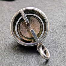 Load image into Gallery viewer, Vintage Pendant 835 Silver Turquoise Midcentury old c. 1950 S
