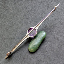 Load image into Gallery viewer, Art Deco brooch 800 silver amethyst old c. 1930 S
