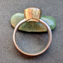 Lade das Bild in den Galerie-Viewer, Designer Ring Citrin gelb 925 Silber Goldfassung RG 57/58 S
