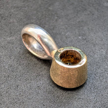 Load image into Gallery viewer, Designer Anhänger Citrin orange gelb 925 Silber teilvergoldet S
