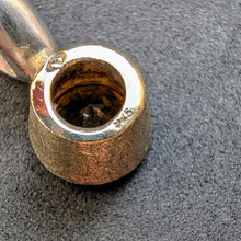Load image into Gallery viewer, Designer Anhänger Citrin orange gelb 925 Silber teilvergoldet S
