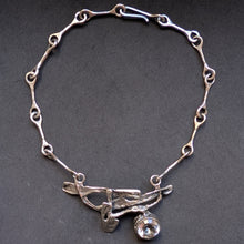 Lade das Bild in den Galerie-Viewer, Vintage Collier Monika &amp; Burkhard Oly 835 Silber Bergkristall Modernismus alt S
