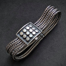 Load image into Gallery viewer, Vintage Flecht Armband 835 Silber Gustav Hauber Midcentury alt c. 1950 S
