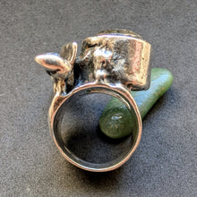 Lade das Bild in den Galerie-Viewer, Vintage Ring Monika &amp; Burkhard Oly 835 Silber Bergkristall Modernismus RG 58 S
