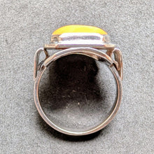 Load image into Gallery viewer, Art Deco Ring 835 Silber Butterscotch Bernstein alt c. 1920 RG 58 S
