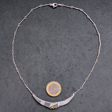 Lade das Bild in den Galerie-Viewer, Vintage Collier Moser &amp; Pfeil Pforzheim 925 Silber vergoldet Kette Handarbeit S
