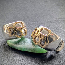 Lade das Bild in den Galerie-Viewer, Moderne Designer Ohrringe Sterling Silber 925 14k 585 Gold Elemente S
