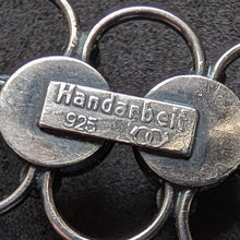 Lade das Bild in den Galerie-Viewer, Armband 925 Silber Adolf Regelmann Stuttgart Bernstein braun Midcentury 1950s S
