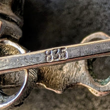 Lade das Bild in den Galerie-Viewer, Jugendstil Anhänger 835 Silber Speckstein alt antik c. 1920 S

