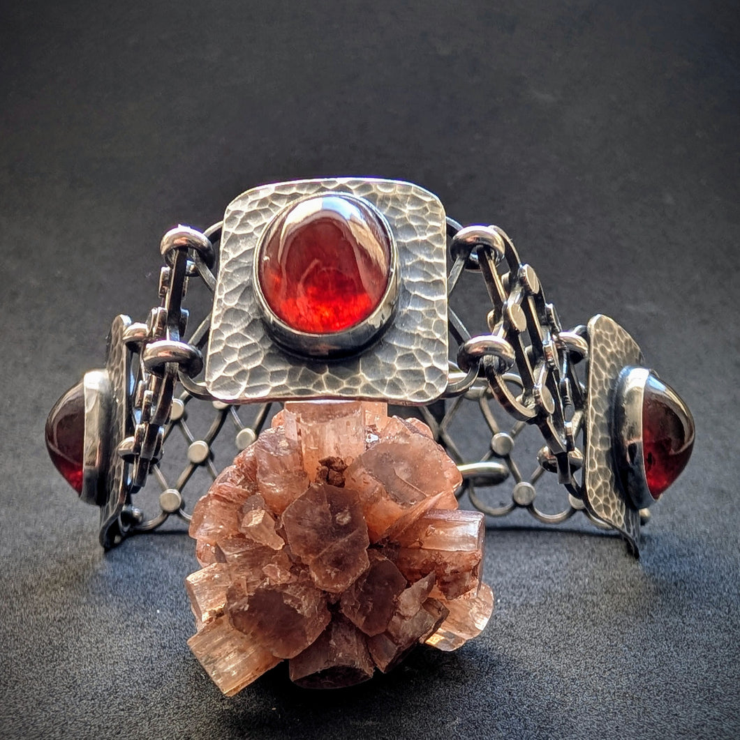Armband 925 Silber Adolf Regelmann Stuttgart Bernstein Design alt 1950s S