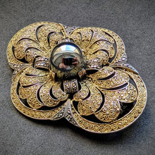 Lade das Bild in den Galerie-Viewer, Art Deco Brosche TF Theodor Fahrner Hämatit Markasit 925 Silber alt c. 1930s S
