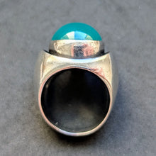 Lade das Bild in den Galerie-Viewer, Vintage Designer Ring 835 Silber Georg Kramer Chrysopras Midcentury alt RG 53 S
