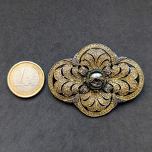 Lade das Bild in den Galerie-Viewer, Art Deco Brosche TF Theodor Fahrner Hämatit Markasit 925 Silber alt c. 1930s S
