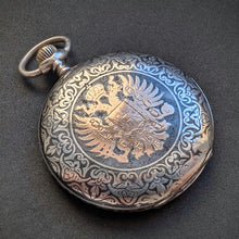Load image into Gallery viewer, Geschenk Taschenuhr Kaiser Franz Joseph I. Österreich Silber Gold antik 1900 S
