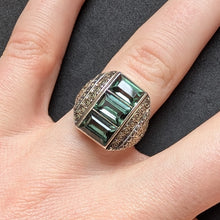 Load image into Gallery viewer, Art Deco Ring TF Theodor Fahrner Spinell Markasit Pforzheim alt c. 1930 55/56 S
