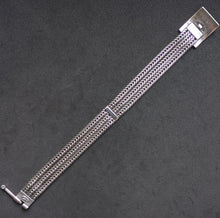 Load image into Gallery viewer, Vintage Flecht Armband 835 Silber Gustav Hauber Midcentury alt c. 1950 S
