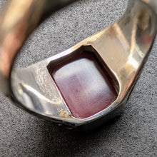 Load image into Gallery viewer, Jugendstil Art Deco Ring 835 Silber Karneol Handarbeit alt c. 1920 RG 61 S
