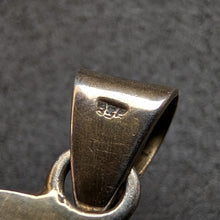 Lade das Bild in den Galerie-Viewer, Jugendstil Anhänger 835 Silber vergoldet Rauchquarz floral alt antik c. 1920
